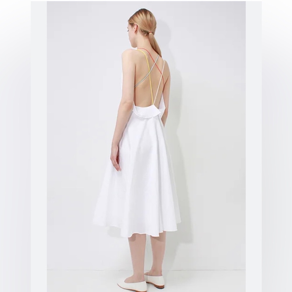 NWT Storets Rainbow Strap Poplin Dress